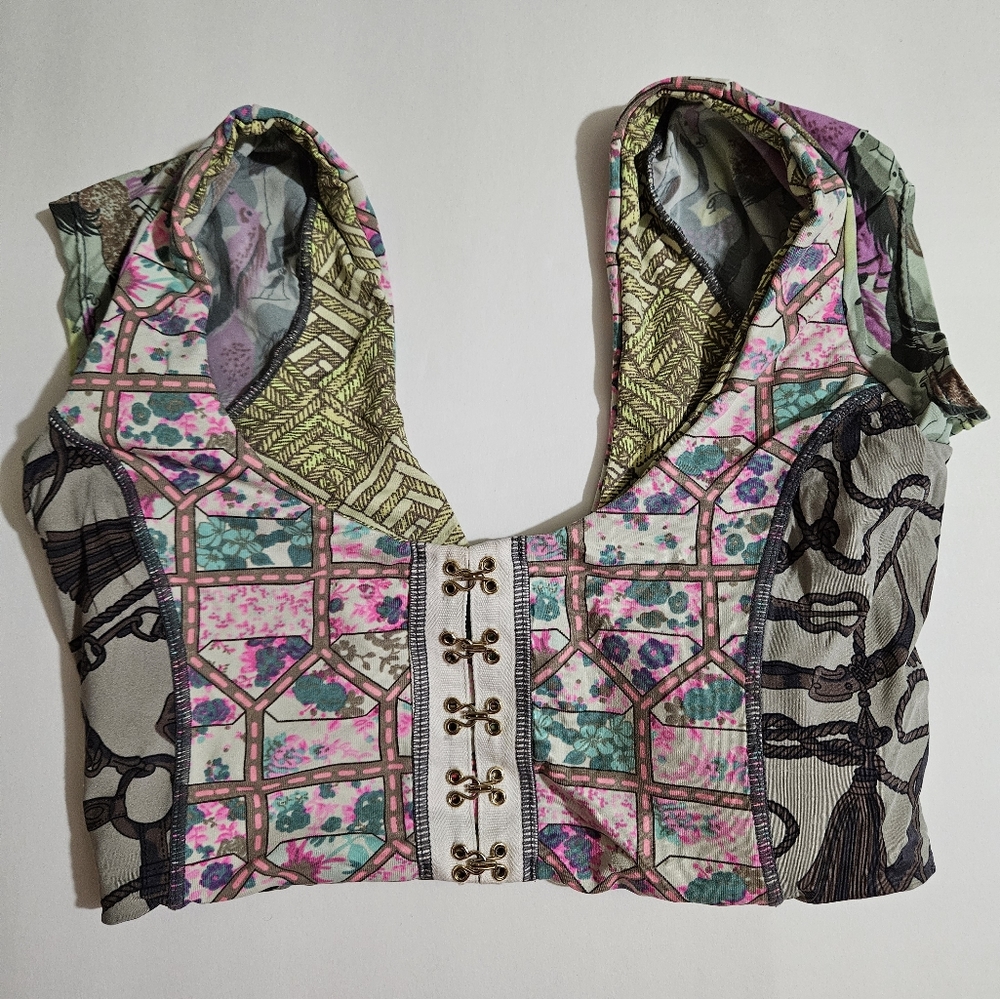 Maaji Floral Paisley Crop Bikini Top